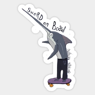 Sword on Board Sticker